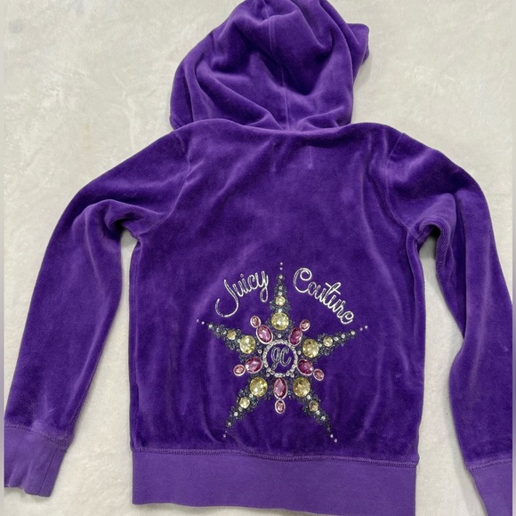 Vintage Juicy Couture Girls Velvet Sweater - Picture 1 of 12